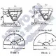 Đáy côn góc mép có góc đỉnh 600 - kích thước cơ bản - Phần 1